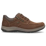 Półbuty męskie - Skórzane półbuty męskie casual brązowe Rieker 03601-22 - miniaturka - grafika 1