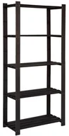 Regały - Czarny regał drewniany - E8-R59 - miniaturka - grafika 1