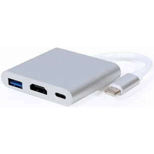 Adapter multikonwerter Usb-c do Hdmi (f) 3w1 - Kable komputerowe i do monitorów - miniaturka - grafika 1
