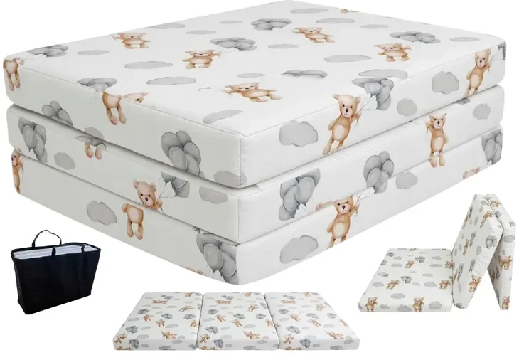 Materac Składany Dziecięcy Pufa 120x60cm + Torba