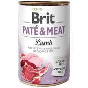 Mokra karma dla psów - Brit Paté & Meat Megapakiet Paté & Meat Adult 12 x 800 g Jagnięcina - miniaturka - grafika 1
