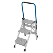 Rusztowania - KRAUSE Stabilo schodki składane z pałąkiem i ryflowanymi stopniami 1x3 810526 - miniaturka - grafika 1