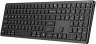 Klawiatury - Triadyn PROTEUS Bluetooth 2.4GHz 4-Urządzenia Biurowa Slim Akumulator Czarna - miniaturka - grafika 1