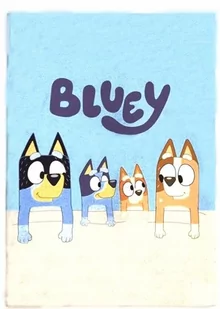 kocyk koc polarowy pled narzuta Bluey i Bingo Blue 100x140 - Koce i narzuty dla dzieci - miniaturka - grafika 1