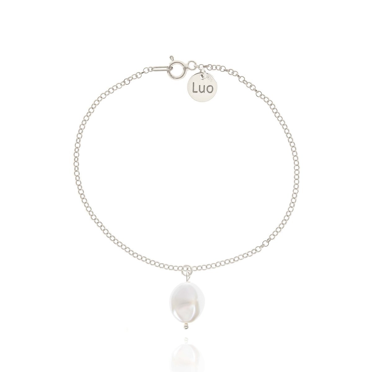 Bransoletka srebrna z perłą