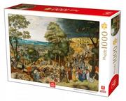 Puzzle - Deico Puzzle 1000 elementów. Chrystus niosący krzyż, Brueghel - miniaturka - grafika 1