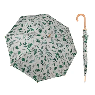 Perletti Parasol długi Eco Green Felce, beżowo-zielony PER19111 - Parasole - miniaturka - grafika 1