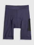 Spodenki rowerowe - 4F Spodenki kolarskie z żelową wkładką damskie - granatowe XS - miniaturka - grafika 1
