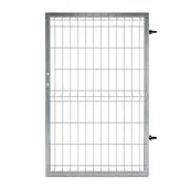 Ogrodzenia - Furtka Modus 100x150 cm prawa srebrna Naterial - miniaturka - grafika 1