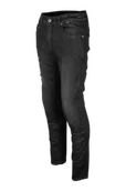 Odzież motocyklowa - Jeansy Motocyklowe GMS Rattle Czarny/SzaryW38 x L30 - miniaturka - grafika 1