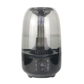 Nawilżacze powietrza - Nawilżacz powietrza ultradźwiękowy czarny 24W - miniaturka - grafika 1