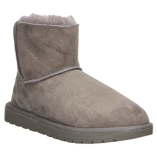 Buty damskie Tamaris śniegowce skórzane szare-40 - Botki damskie - miniaturka - grafika 1