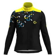 Kurtki rowerowe - Zimowa kurtka wodoodporna PIRINEUS Croisillons czarno-żółta - miniaturka - grafika 1