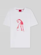 Koszulki męskie - T-shirt o kroju regular fit z czystej bawełny - miniaturka - grafika 1