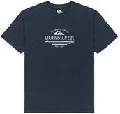 Koszulki męskie - t-shirt QUIKSILVER TYPE LINE DARK NAVY - miniaturka - grafika 1