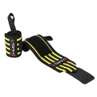 Ściągacze i opaski sportowe - ONX05 YELLOW OWIJKI ŚCIĄGACZ USZTYWNIACZ NA NADGARSTEK (2szt) HMS - miniaturka - grafika 1