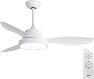 Wentylatory sufitowe - Wentylator sufitowy z lampą EDM 33817 Arctic White 24 W 38 W 2160 Lm - miniaturka - grafika 1