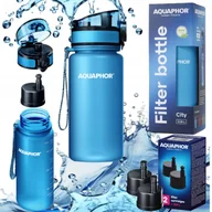 Butelki filtrujące - Zestaw Mały bidon butelka filtrująca wodę Aguaphor City 0,35 L + 3 wkłady - miniaturka - grafika 1