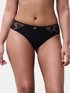 Majtki damskie - Chantelle Figi klasyczne Idyll C18UC5 Czarny - miniaturka - grafika 1