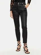 Spodnie damskie - Morgan Spodnie z imitacji skóry 242-PARTY Czarny Slim Fit - miniaturka - grafika 1