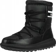 Śniegowce damskie - HELLY HANSEN ŚNIEGOWCE MĘSKIE CZARNE Z LOGO SZNUROWANE 43 Ż7B - miniaturka - grafika 1