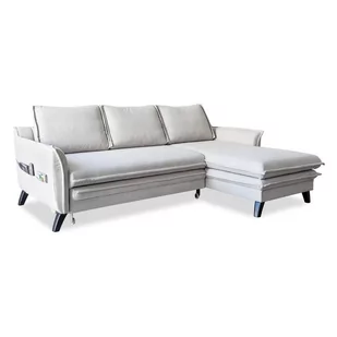 Jasnobeżowy narożnik rozkładany Miuform Charming Charlie, prawostronny - Narożniki - miniaturka - grafika 1