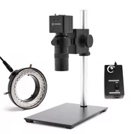 Mikroskopy i lupy - Mikroskop cyfrowy Techrebal "Banito" B1523 100x z bazą 150x230mm + Kamera "Black sheep" BSVGA2MP + Oświetlacz - miniaturka - grafika 1