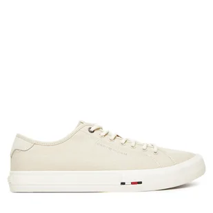 Tenisówki Tommy Hilfiger Hi Vulc Street Canvas FM0FM05515 Beżowy - Trampki męskie - miniaturka - grafika 1