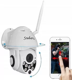 Kamera cyfrowa Kamera monitoring obrotowa zewnętrzna IP Wifi - Kamery cyfrowe - miniaturka - grafika 1