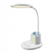 Lampy stojące - Lampa Biur Marica Led 8W 3Tk Biała - miniaturka - grafika 1