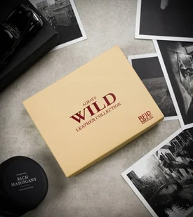 Mały, skórzany portfel męski na zatrzask — Always Wild - Portfele - miniaturka - grafika 8