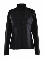 Kurtki damskie - Craft ADV Unify Hybrid Jacket damska kurtka przejściowa, rozm. L, czarna, lekka kurtka z funkcjonalnego materiału, z 2 kieszeniami i 1 kieszenią na piersi, lekka kurtka damska - miniaturka - grafika 1