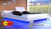 Łóżka - Nowoczesne łóżko tapicerowane  DIAMOND - 120x200 - miniaturka - grafika 1
