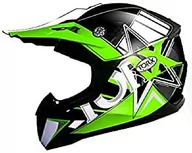 Kaski motocyklowe - TORX kask motocyklowy Peter Kid Neon, zielony, rozmiar M - miniaturka - grafika 1
