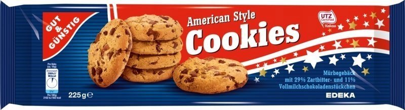 Ciastka kruche Edeka American Cookies Z Niemiec