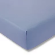 Prześcieradła - Estella Prześcieradło ze ściągaczem Zwirn Jersey Premium Jasnoniebieskie - miniaturka - grafika 1