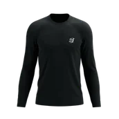 Koszulki sportowe męskie - COMPRESSPORT Koszulka biegowa z długim rękawem PERFORMANCE LS T-SHIRT black - miniaturka - grafika 1