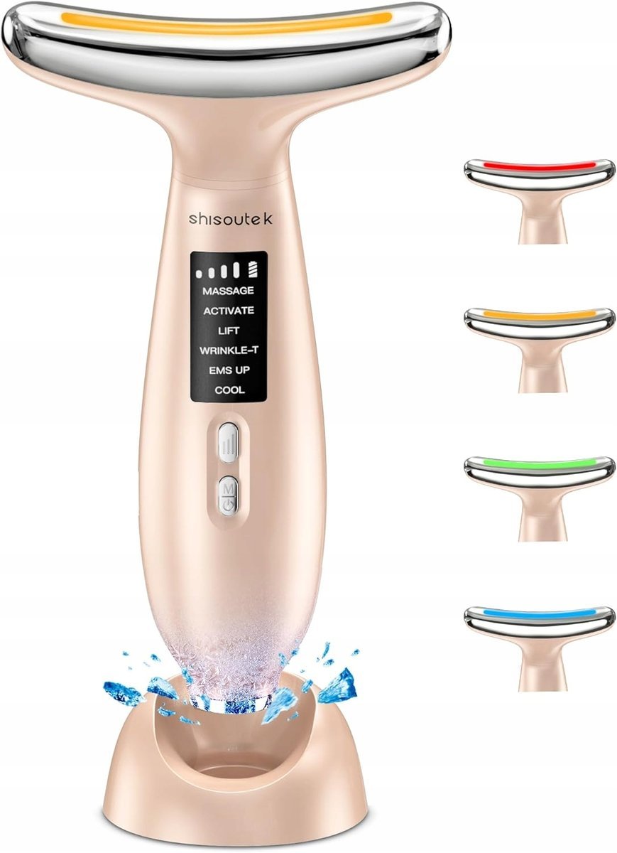 MASAŻER URZĄDZENIE DO MASAŻU TWARZY REDUKCJA ZMARSZCZEK 6 TRYBÓW LIFTING