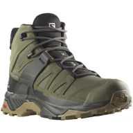 Buty trekkingowe męskie - Męskie buty turystyczne Salomon X Ultra 4 Mid Gtx Rozmiar butów (UE): 47 1/3 / Kolor: zielony - miniaturka - grafika 1