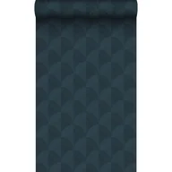 Tapety - Tapeta flizelinowa z ekoteksturą Motyw 3D ciemnoniebieskim - 50 x 900 cm - ORIGIN - miniaturka - grafika 1