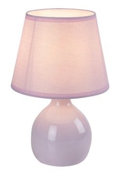 Lampa stołowa nocna Rabalux różowa do sypialni E14 40W z abażurem