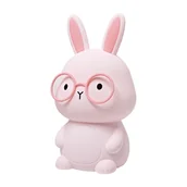 Lampy stojące - Lampka silikonowa LED Sanico Goldlux, Florka, różowa - miniaturka - grafika 1