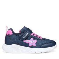 Buty dla dziewczynek - Sneakersy Geox J55FWA 0AS54 C4268 S Granatowy - miniaturka - grafika 1