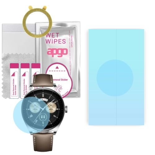 1x folia ochronna hydrożelowa do Huawei Watch Buds - apgo HD HQ FLEX Smartwatch Hydrogel Protection Ochrona na ekran smartwatcha