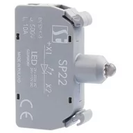 Inne akcesoria elektryczne - Spamel SP.INW. OPRAWA Z LEDEM UNIWERSALNYM PODSTAWOWY ZIELONY SP22-1408\P02 - miniaturka - grafika 1