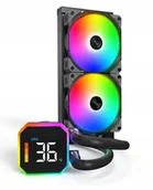 Chłodzenie wodne - Chłodzenie wodne Montech HyperFlow Digital 240 Black zestaw AIO HyperFlow Digital 240 (B) - miniaturka - grafika 1