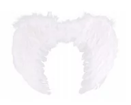 Dodatki do strojów karnawałowych - Skrzydła Anioła Białe Anielskie Pióra Anioł - miniaturka - grafika 1