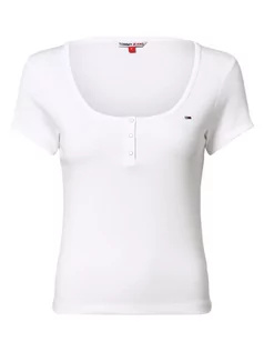 Koszulki i topy damskie - Tommy Jeans - T-shirt damski, biały - grafika 1