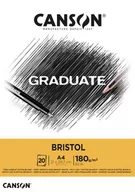 Podobrazia, bloki, papiery - Blok rysunkowy Graduate Bristol, A5, biały - miniaturka - grafika 1