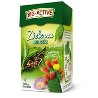Herbata - Herbata zielona, liściasta BIG ACTIVE z kawałkami opuncji, 100 g - miniaturka - grafika 1